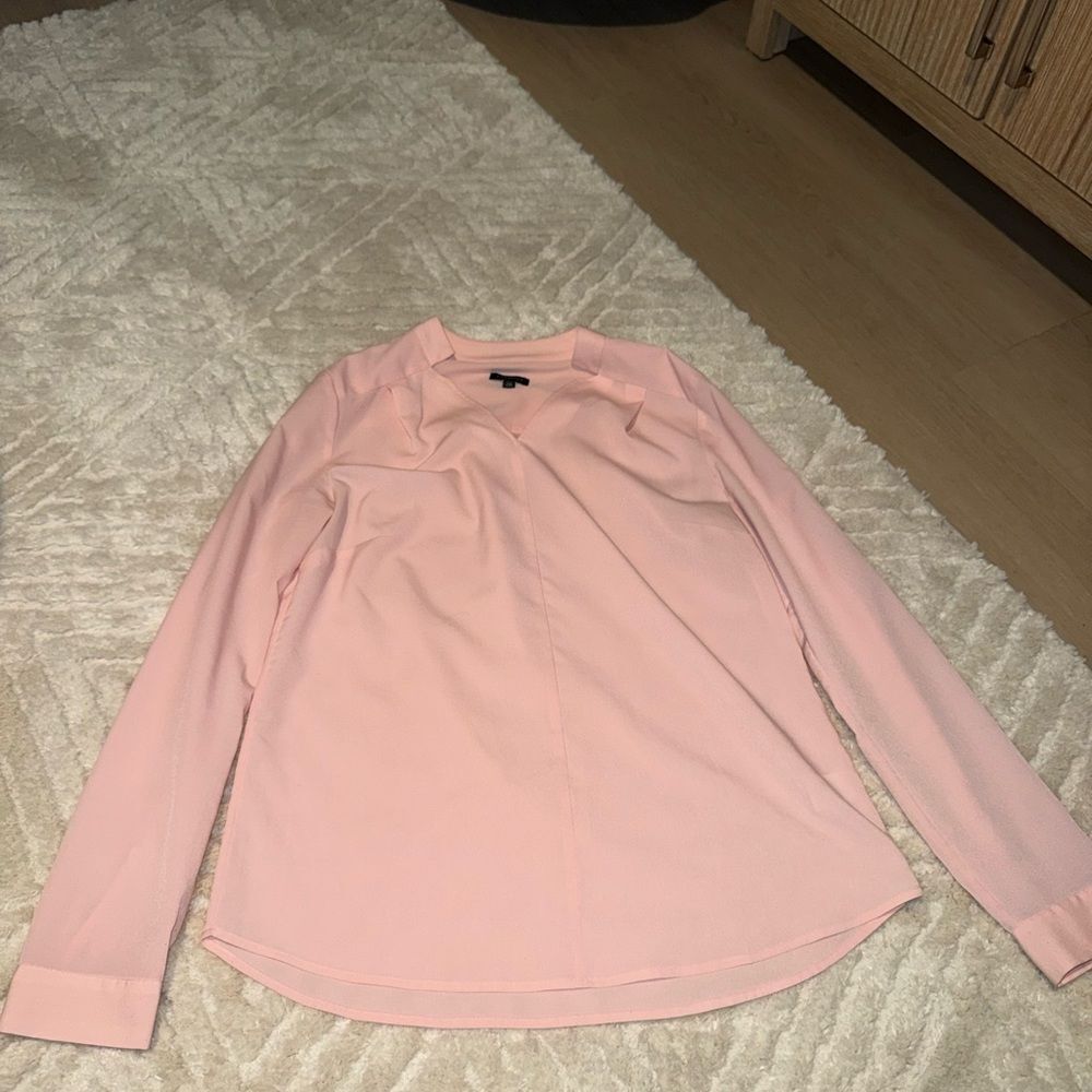 Talbots Light Pink Blouse with Long Sleeves